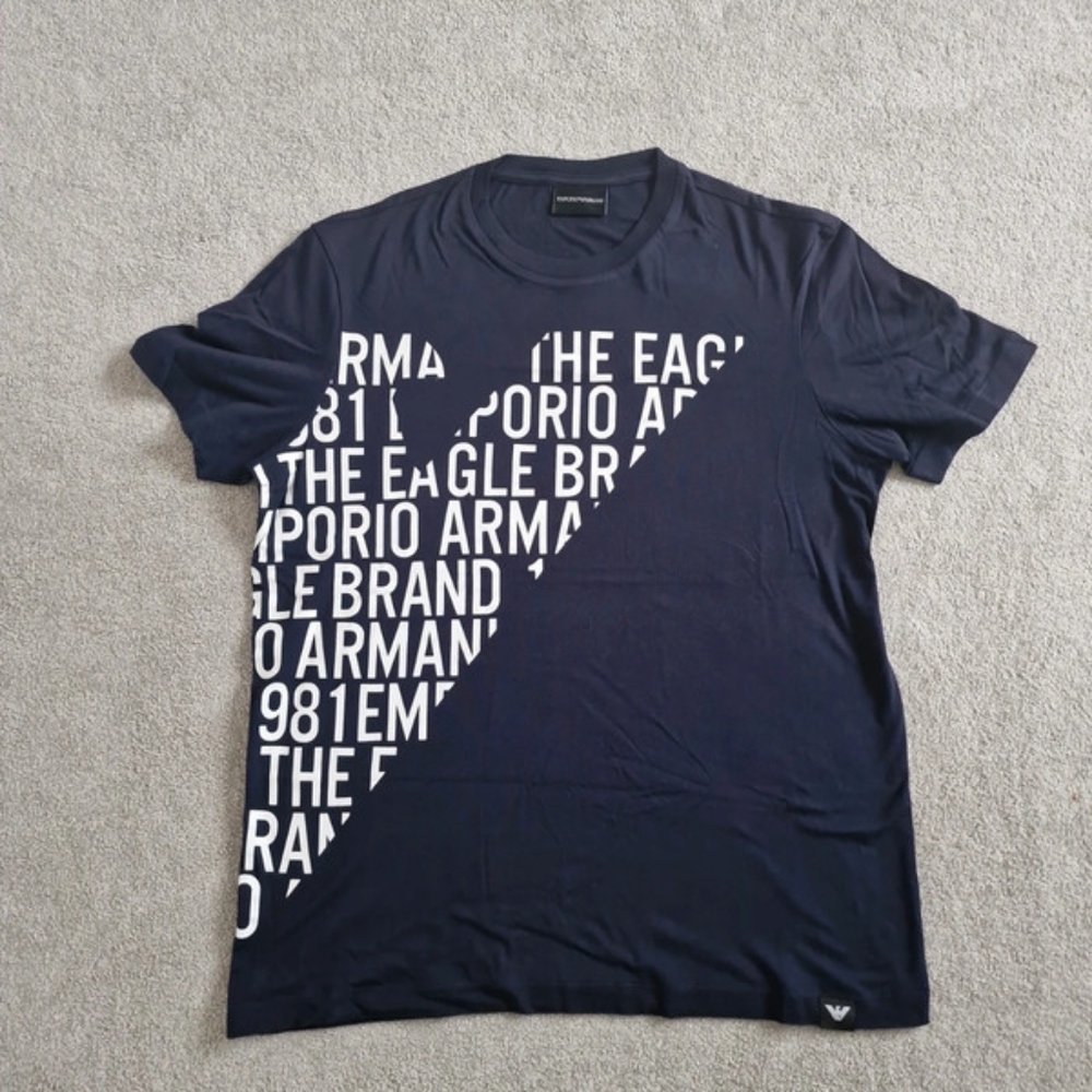 Emporio Armani navy tshirt with print